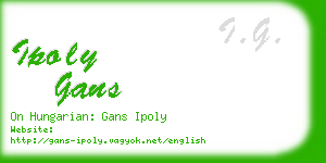 ipoly gans business card